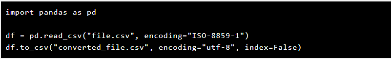 4. Convert File Encoding Using pandas