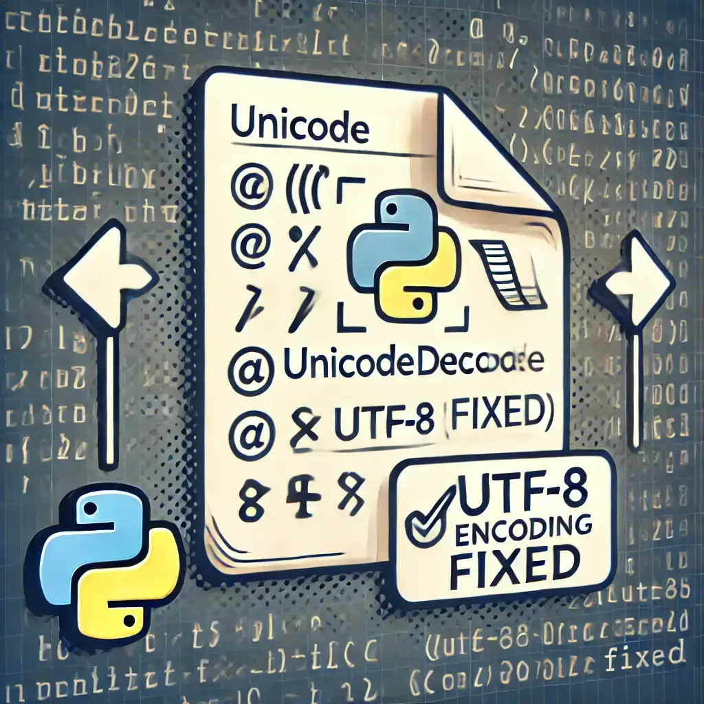 Fixing Python UnicodeDecodeError – Common Encoding Solutions Python UnicodeDecodeError Fix – Easy Encoding Solutions